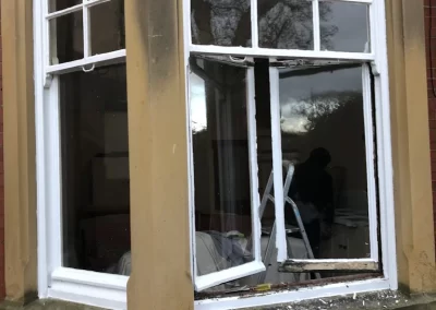 During Sash Window Restoration